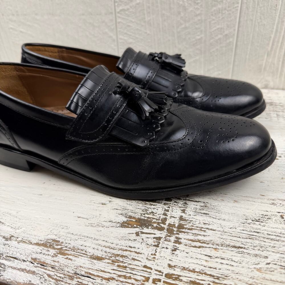 Florsheim Lexington Wingtip Slip-On Tassel Loafers Dress shoe men’s 10.5 D - Picture 11 of 11